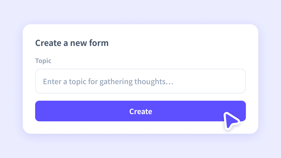 Create a form